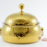 AVCI HOME MAKER SAFFRON NAKSHI GOLD HOT CASSEROLE 2500ML