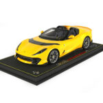 Ferrari 812 Competizione A Yellow Tristrato Car Model 1/18