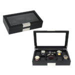 Wooden Watch+Wallet/Belt +Cufflink Box Organizer