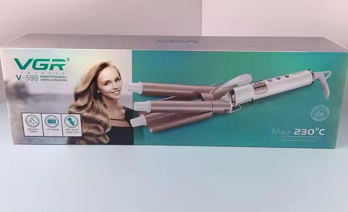 VGR v-599 Professional 3 Barrel Curling Iron