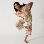 BeCosy pj set in orange floral print