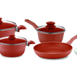 VEGA 9PCS GRANITE COPPER COOKWARE SET
