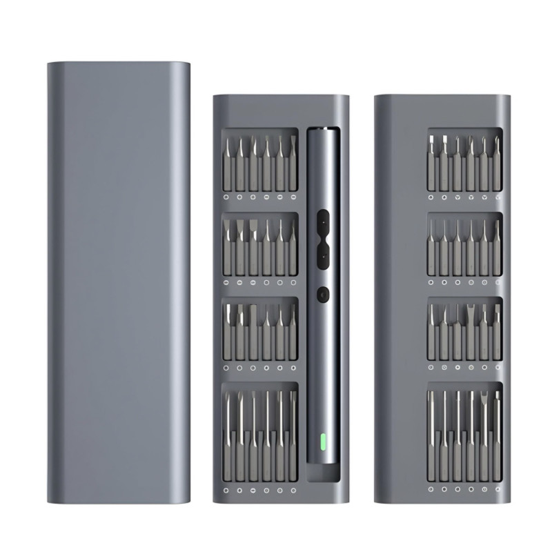 عدة مفك  باورولجي لاسلكي ألمنيوم 48 قطعة Powerology Wireless Aluminum 48-Piece Screwdriver Kit