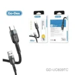 Go-Des Charging Nylon Braided Aluminum Alloy USB Cable Type-C