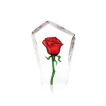 Rose Crystal Sculpture