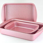 AVCI HOME MAKER GRANITEC 3PC RECT. TRAY PINK