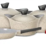 BADREIG LAHOYA BEIGE MARBLE 9PCS COOKWARE SET GRANITE