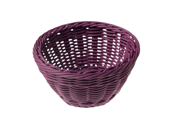 LEONE PURPLE ROUND BASKET 18 CM