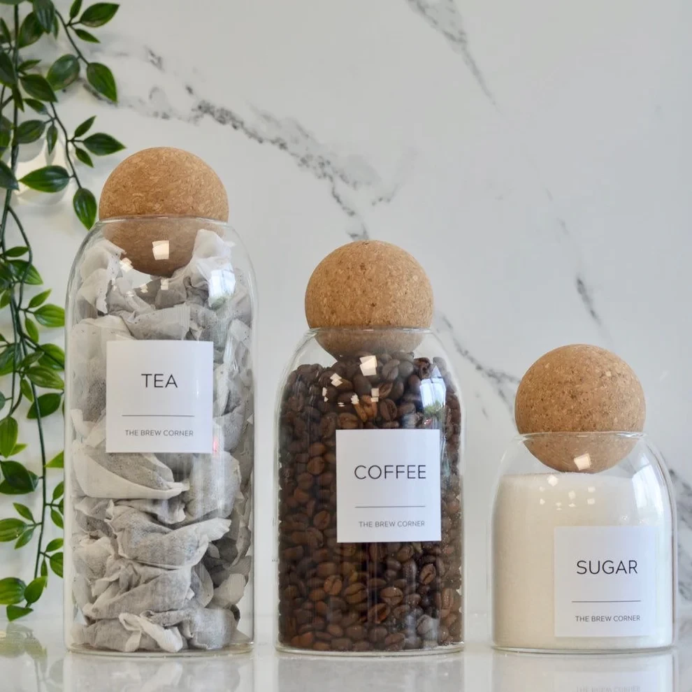 Cork bottles -set of 3-