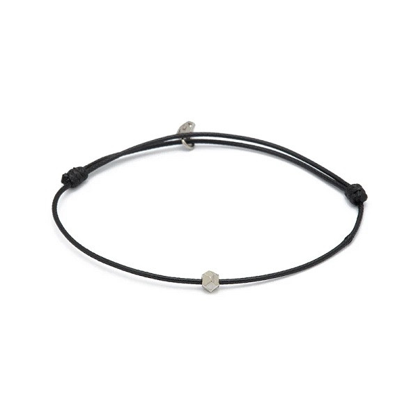 Black Chance Bracelet in Silver
