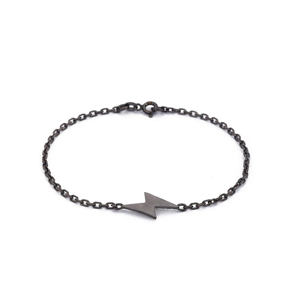 Basic Lightning Bracelet in Gun Metal
