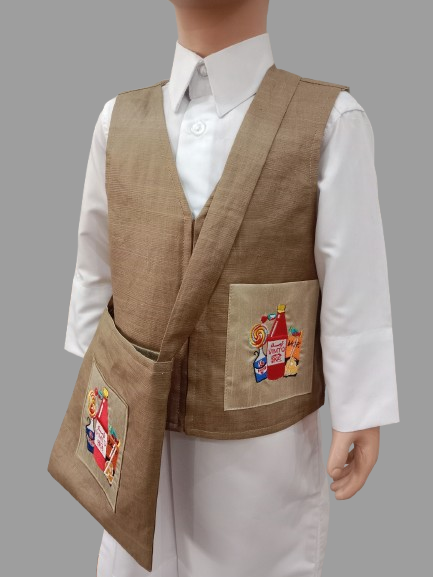 Attire for kids/set ( vest, bag, cap)