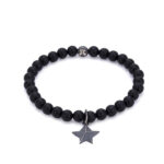 Star Charm Bracelet in Oxide