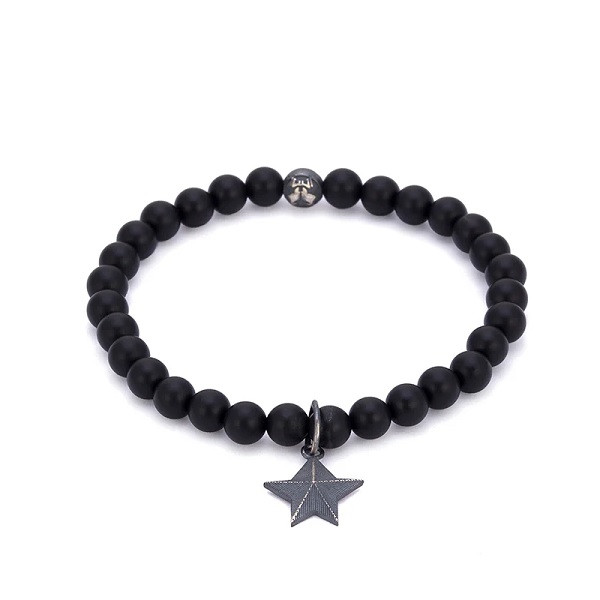 Star Charm Bracelet in Oxide