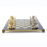 Archers Metal Chess Set 44cm Blue