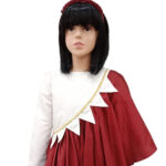 National Day dress for kids (Qatar flag inspired)