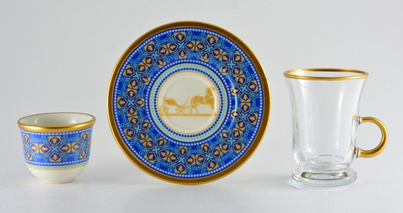 AVCI HOME MAKER BAHAMAS-42361 18 PCS TEA & MIRRA SET