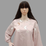 Moon embroidery jalabiya