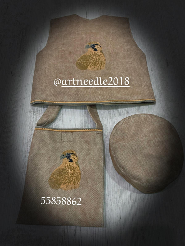 Attire for kids/set ( vest, bag, cap)