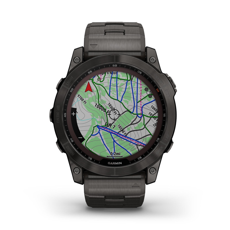 FENIX 7X SAPPHIRE SOLAR CARBON GRAY DLC Ti W/DLC Ti BRACELET EMEA 010-02541-27