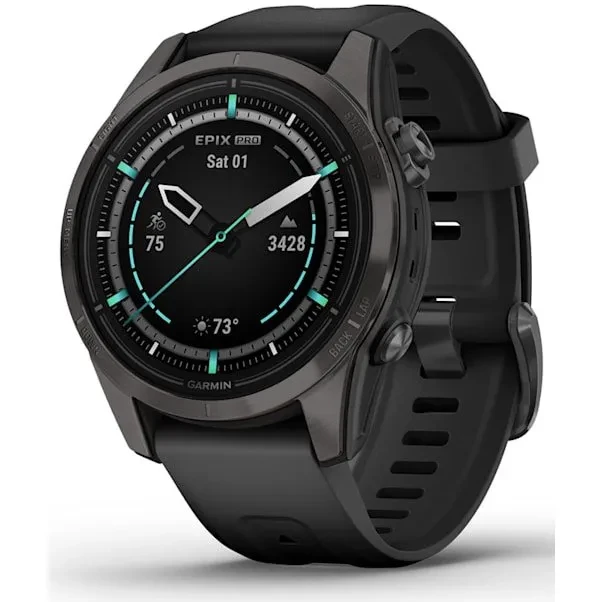 EPIX PRO (G2) 42 MM SAPH CRBN GRY DLC TI, BLACK, EMEA 010-02802-15