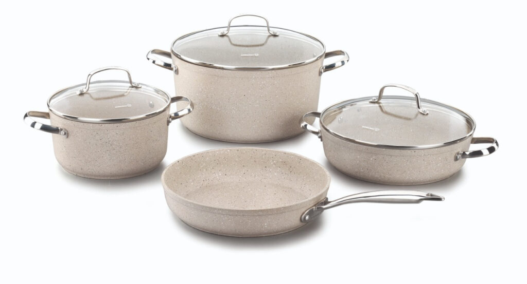 KORKMAZ GRANITA 7PC COOKWARE SET