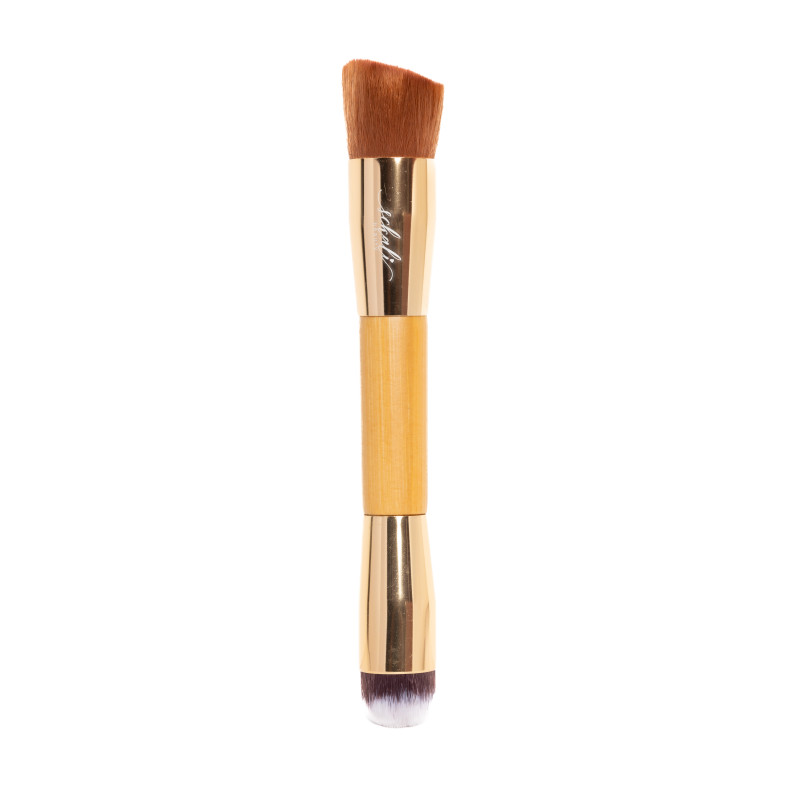 SCKALI BEAUTY KABUKI 2 IN 1 ANGLE BRUSH AND FOUNDATION BRUSH