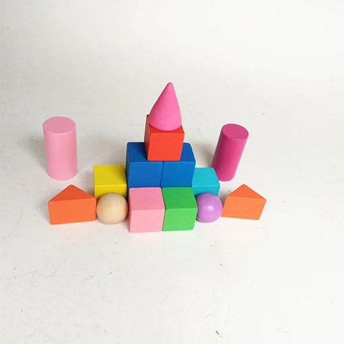3D geometric colorful 34 pcs