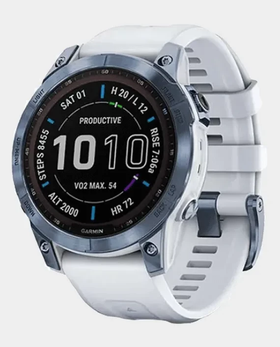 FENIX 7 SAPPHIRE SOLAR MINERAL BLUE Ti W/WHITE STONE BAND EMEA 010-02540-25