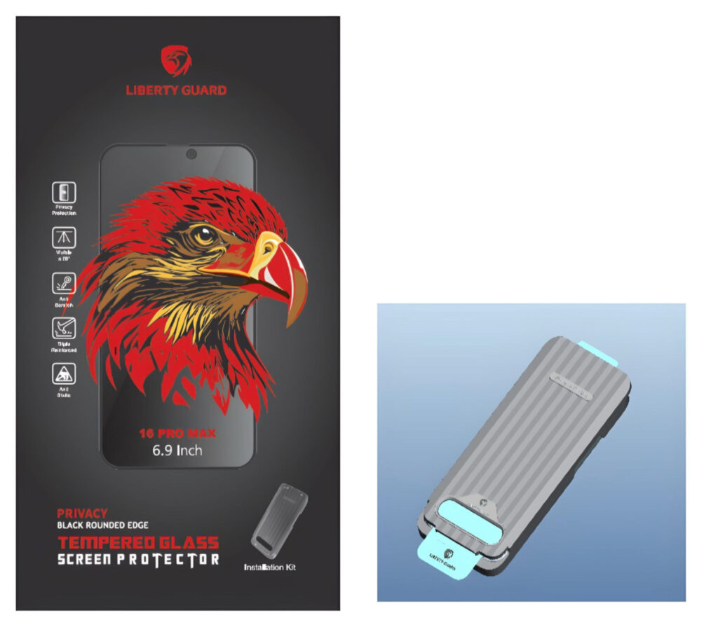 حامي الشاشه ليبرتي جارد الجديد مع خاصية الخصوصية  لأيفون 16 برو  ماكس Liberty Guard Privacy Screen Protector for iphone 16 pro max