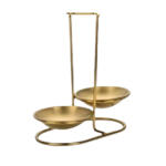 HADI LADLE REST WITH 2 PCS SPOON - GOLD