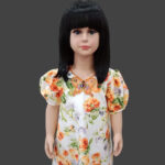 Baby dress (with butterfly beads design)