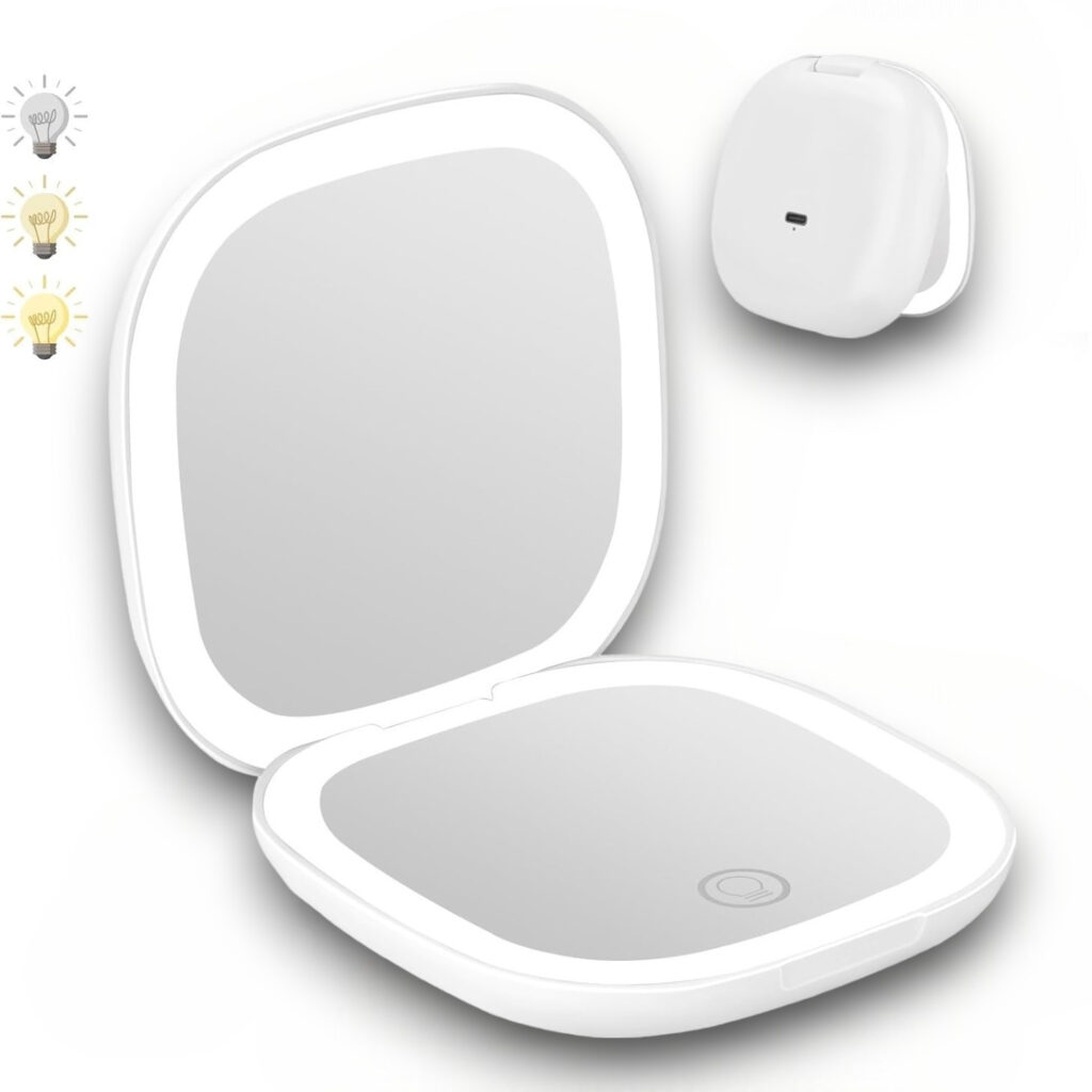 LED Travel Makeup Mirror