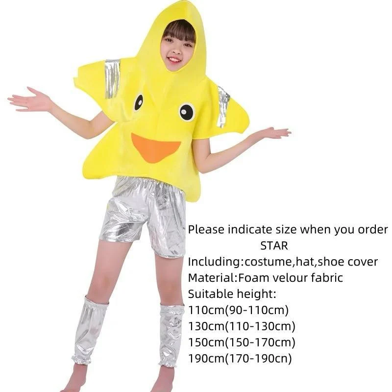 Star Costume with short trousers and shoes cover