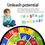 6pcs Sticky Ball Dart Plate Set