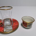 AVCI HOME MAKER MERMER RED-42361 18 PCS TEA & MIRRA SET