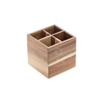 LEONE WOODEN CUTLERY HOLDER