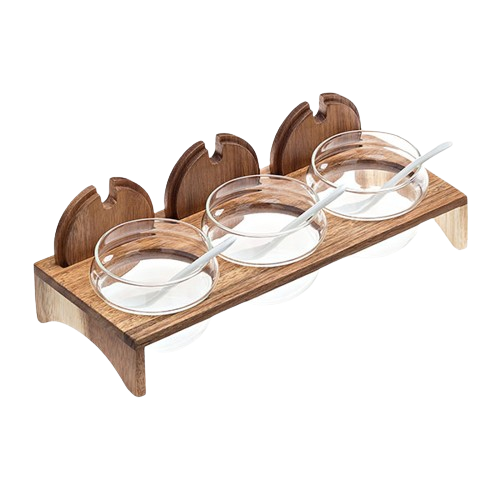 LEONE ACACIA BASE WITH JAM HOLDER