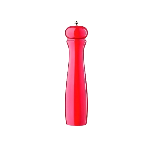 LEONE WOODEN RED PEPPER MILL 15 CM