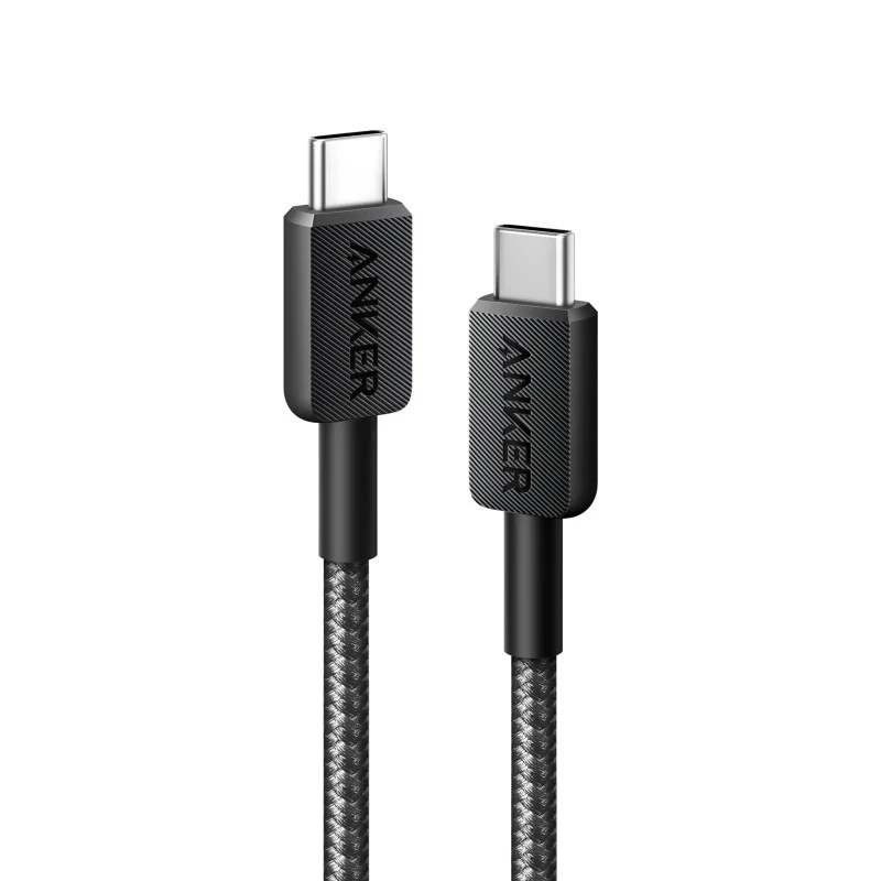 كابل انكر 322 يو اس بي سي إلى يو اس بي سي 3 اقدامAnker 322 USB-C to USB-C Cable 3ft