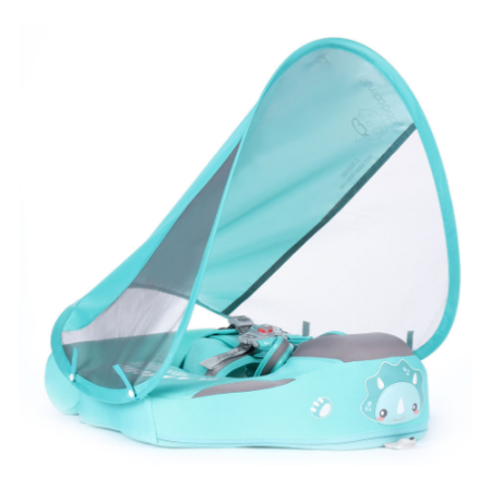 Children's chest belt with non-inflatable canopy ( Green Dinosaur ) (High quality)