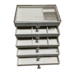 صندوق المجوهرات بخمس أدراج Jewelry Box with 5 Drawers