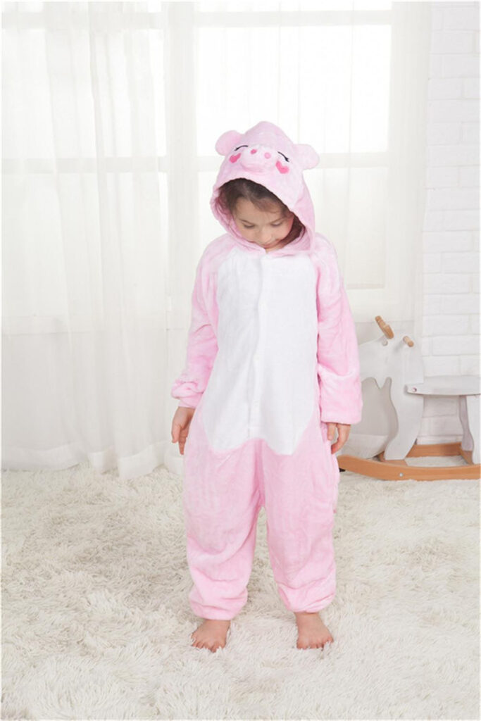 Pink Pig Costume Overall