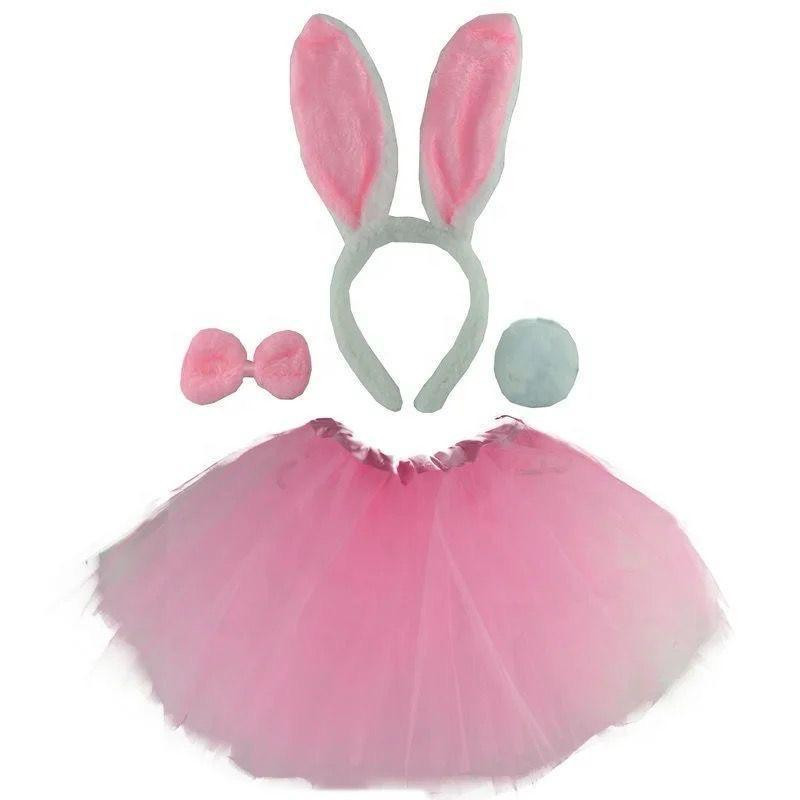 Pink Rabbit Costume with tutu skirt (2-5Years)