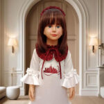 National day baby dress ( removable collar)