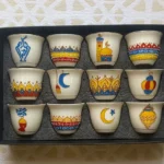Decorative Arabic Coffee Cup Set