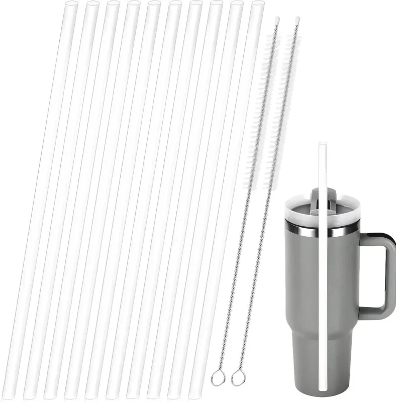 طقم اعواد ستانلي مع فرشات تنظيف 10 قطع Stanley Replacement Straws Kit with Cleaning Brushes 10 Pieces