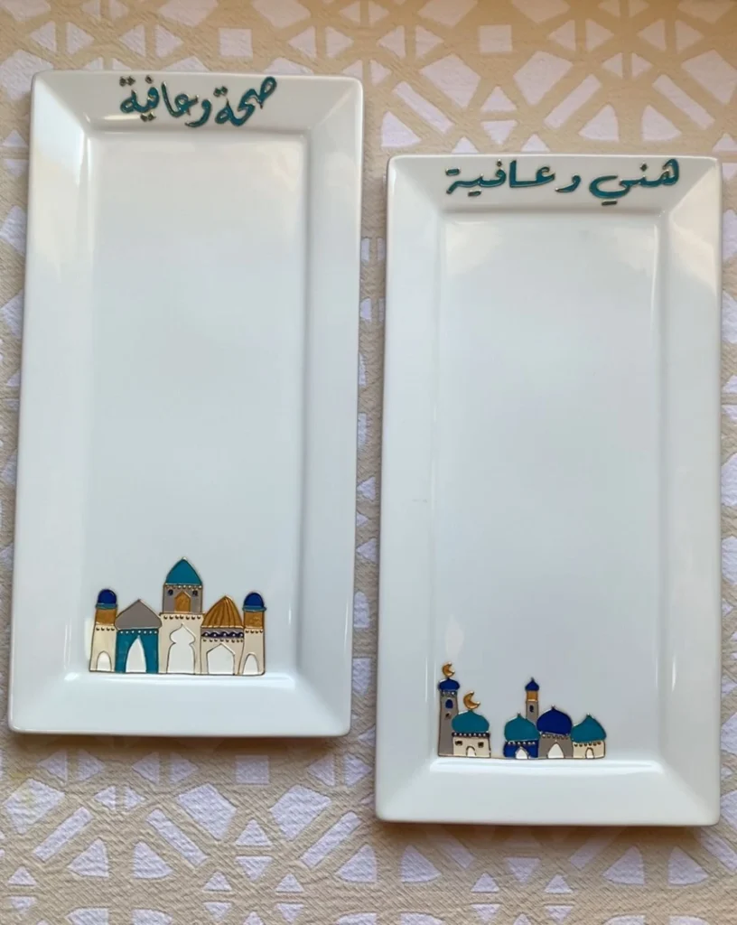 set of two rectangular serving platters