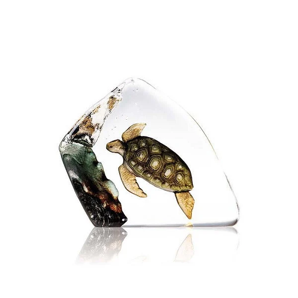 Sea Turtle Crystal Scrulpture
