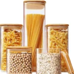 Pantry jars - Set of 5, Square -